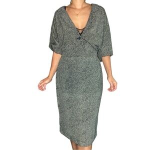 Vintage matching two piece skirt set with button up